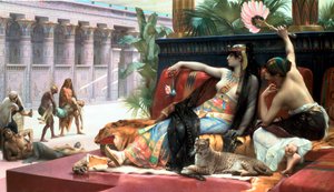 Cleopatra Testing Poisons on Those Condemned to Death