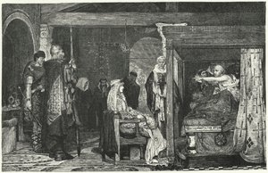 Queen Fredegund at the Deathbed of Bishop Praetextatus, 586 by Lawrence Alma Tadema