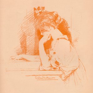 Sketch of A Girl by Lawrence Alma Tadema