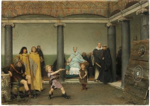 The Education of the Children of Clotilde and Clovis, 1868 by Lawrence Alma Tadema