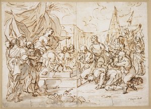 Joseph and His Brethren, Genesis 41 by Lazzaro Baldi