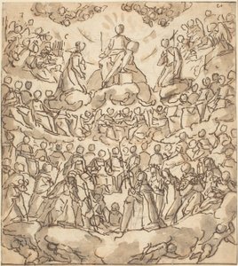 The Blessed in Paradise with the Virgin and St. John the Baptist before God