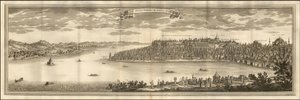 1711 Illustration - View of the Grand Seraglio of Constantinople by Le Blond