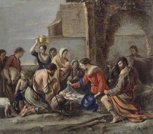 The Adoration of the Shepherds, 1644 by Le Nain Brothers