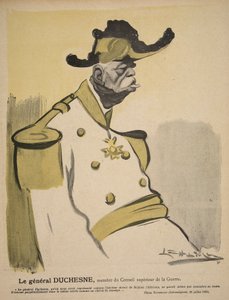 General Duchesne, member of the War Council, illustration from 