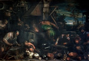 The Forge of Vulcan by Leandro da Ponte Bassano