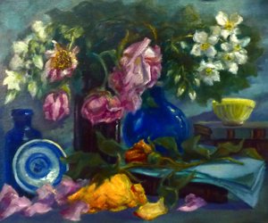 Faded Roses and Orange Blossom by Lee Campbell