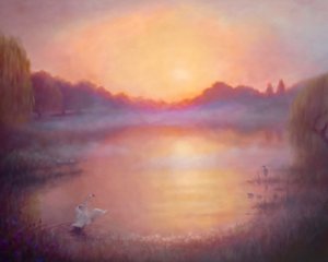 Misty River Morning