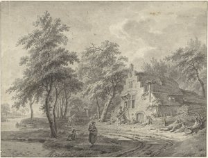 Farmhouse on a Country Road