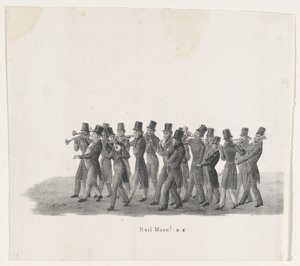 Musicians in the Parade of the Leiden Students, 1835