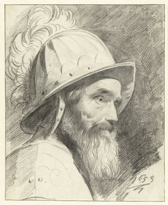 Bust of a Warrior with Helmet