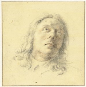Head of a Man, Looking Up by Leendert van der Cooghen
