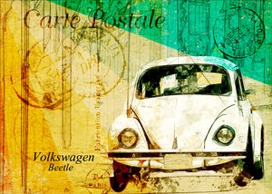 Classic Beetle Postcard