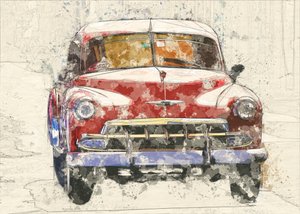 Red Vintage Car