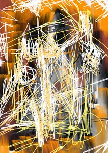 Vibrant Scribbled Movement