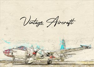 Vintage Aircraft Sketch