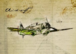 Vintage Aviation Sketch