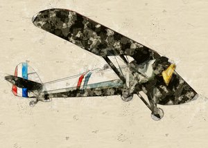 Vintage Aviation Sketch