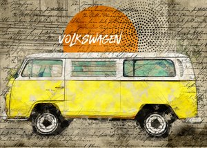 Yellow Vintage Van