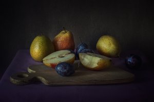 Dark Fruit Still Life by Lenka
