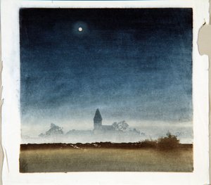 Moonlit Landscape, c.1920 by Leo Frank