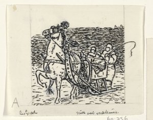 Sleigh Pulled by a Horse