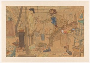Studio of a Modern Painter (original title on object)
