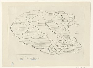 Naked Woman in the Clouds