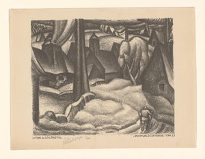 Zinnwald (Ore Mountains) by Leo Gestel (signed by artist)