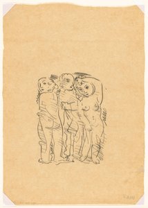The Three Graces (sketch) by Leo Gestel