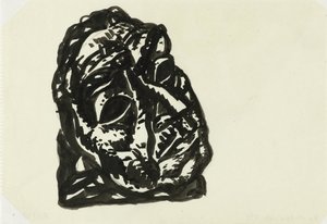 Head of a Man Looking Upwards to the Right