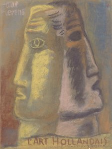 Cover Design for Paul Fierens, Contemporary Dutch Art 1933 by Leo Gestel