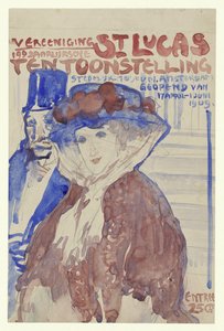 Design for the Poster of the 19th Annual Exhibition of Vereening St. Lukas in the Stedelijk Museum in Amsterdam