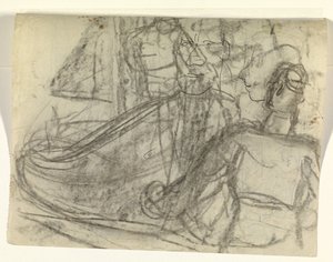 Ship and Figures by Leo Gestel