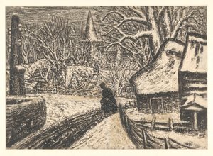 Winter in Blaricum by Leo Gestel