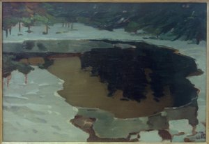Moor Lake in Winter by Leo Putz