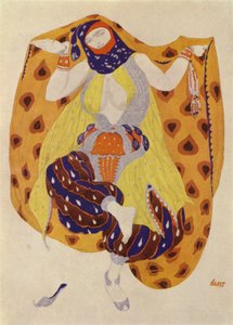 Odalisque, costume design by Leon Bakst for a Ballets Russes production of Scheherazade