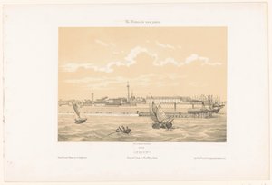 View of the Harbor Entrance of Lorient (Contemporary France) by Leon Auguste Asselineau