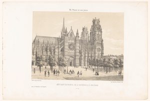 View of the Cathedral of Orléans (North Side) (Contemporary France)
