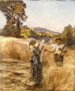 Evening Meal by Leon Augustin Lhermitte