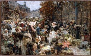 Provisioning of the Halles, Sketch for the Town Hall of Paris, circa 1888-1889