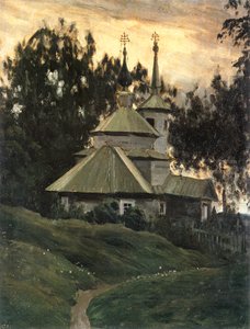 Church in the Countryside by Leon Bakst