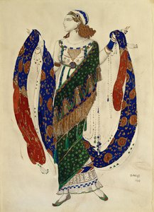 Costume Design for a Dancer from Cleopatra by Leon Bakst