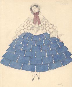 Costume design for the ballet Carnaval by R. Schumann by Leon Bakst