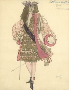Costume design for the ballet Sleeping Beauty by P. Tchaikovsky by Leon Bakst