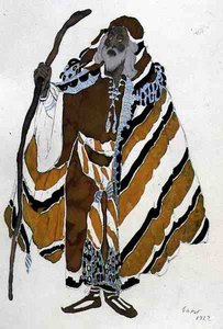 Costume for the Old Man in Yellow, from The Martyr of St. Sebastian by Leon Bakst