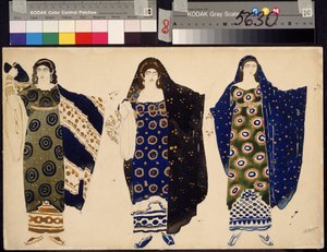 Costume design for drama Oedipus at Colonus by Sophocles by Leon Bakst