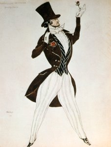 Florestan, design for a costume for the ballet Carnival composed by Robert Schumann, 1919