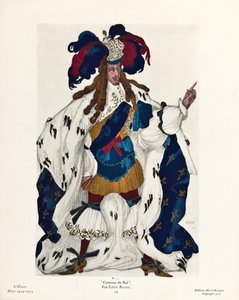 King. Costume Design for the Ballet Sleeping Beauty by P. Tchaikovsky, 1921