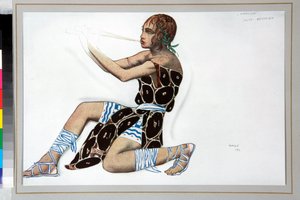 Narcissus (Costume design by Leon Bakst for the ballet "Narcissus" by Nicolas Tcherepnine) by Leon Bakst